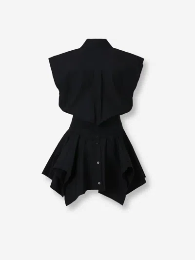 Alexander Wang Mini Shirt Dress In Black