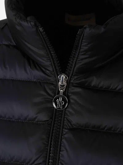 Moncler Quilted Zip-up Cardigan In Black