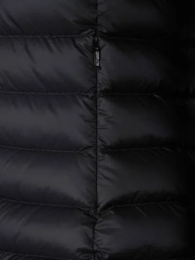 Moncler Quilted Zip-up Cardigan In Black