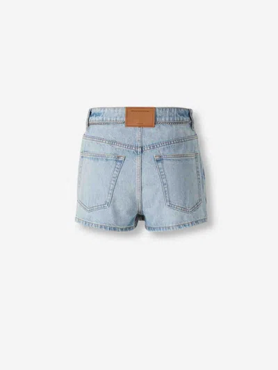 Alexander Wang Mini Skirt Pants In Blue
