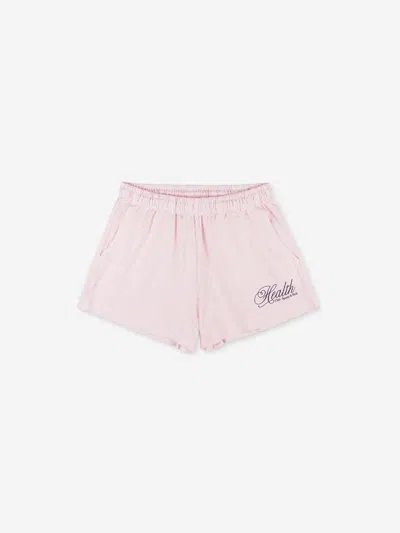 Sporty And Rich Sporty & Rich Shorts Health Script Disco In Pink