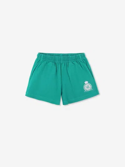 Sporty And Rich Sporty & Rich Royal Club Disco Shorts In Green