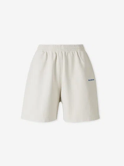 Balenciaga Sports Bermuda Shorts In White