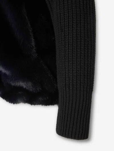 Herno Faux Fur Tricot Jacket
