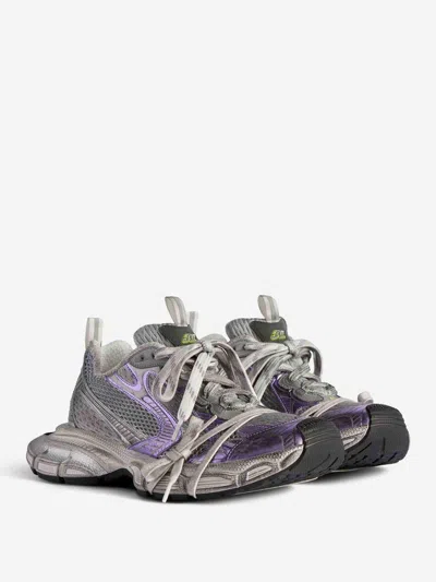 Balenciaga Multicolor Mesh And Rubber 3xl Sneakers In Gray