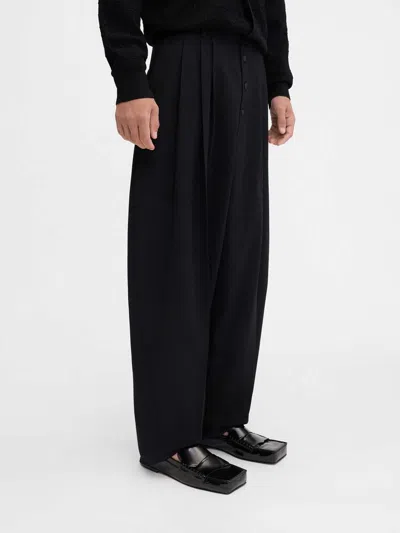 Jacquemus Le Pantalon Fernando Wool Pants In Black