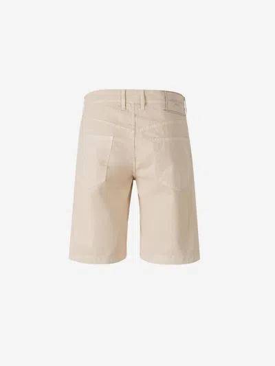 Jacob Cohen Nicolas Cotton Bermuda Shorts In Neutral