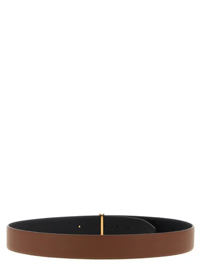 Tom Ford Logo Buckle Reversible Belt Belts Multicolor