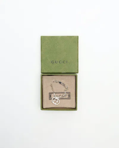 Gucci Logo Silver Bracelet