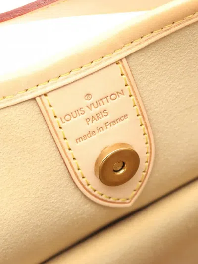 Pre-owned Louis Vuitton 2011 Galliera Pm Damier Azur Shoulder Bag In White