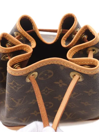 Pre-owned Louis Vuitton 2017 Noé Bb Monogram Shoulder Bag In Brown