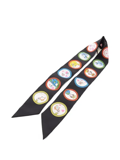 Pre-owned Hermes 2021 Tea Time Silk Ribbon Scarf