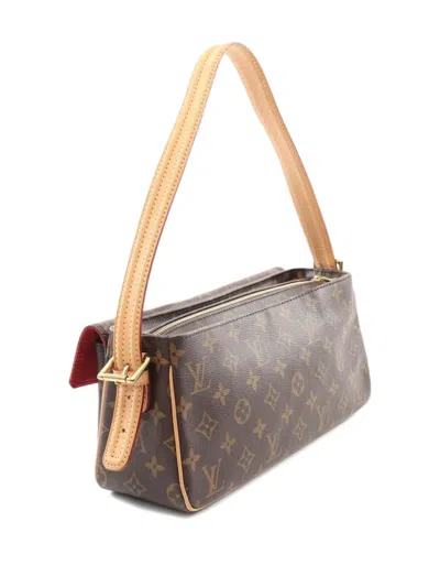 Pre-owned Louis Vuitton 2007 Vivacité Monogram Shoulder Bag In Brown