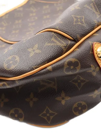 Pre-owned Louis Vuitton 2008 Galliera Pm Monogram Shoulder Bag In Brown