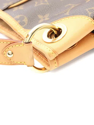 Pre-owned Louis Vuitton 2008 Galliera Pm Monogram Shoulder Bag In Brown