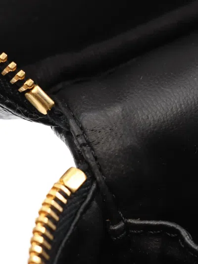 Pre-owned Chanel 2000-2002 Coco Mark Vanity Bag In Black
