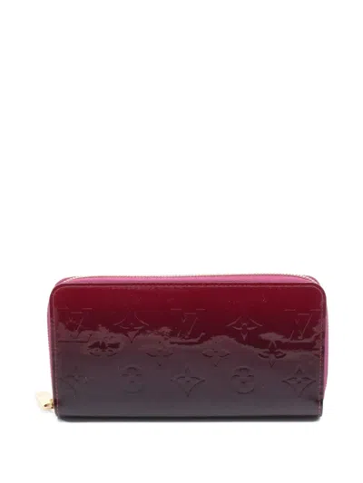Pre-owned Louis Vuitton 2017 Zippy Wallet In Red