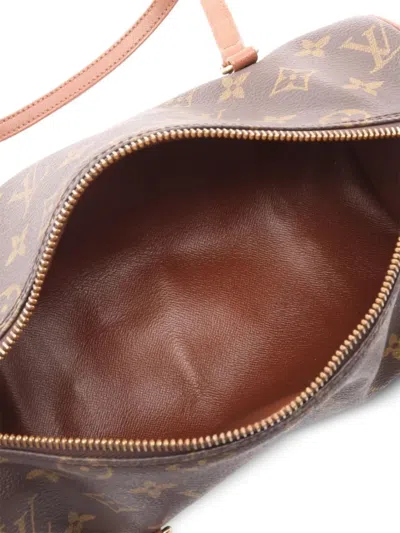 Pre-owned Louis Vuitton 1993 Papillion 26 Handbag In Brown