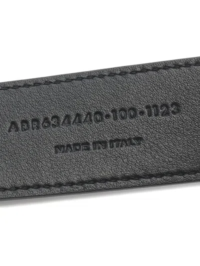 Pre-owned Saint Laurent 2020s Cassandra Leather Belt In Black
