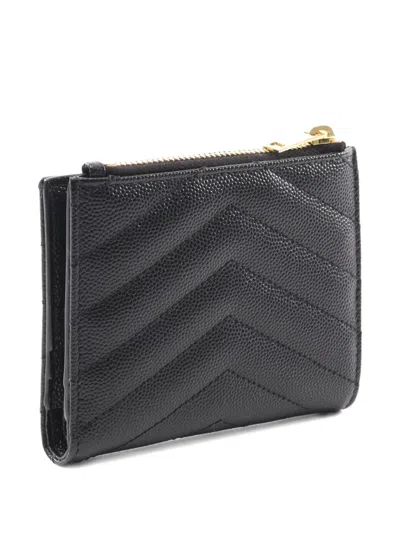 Pre-owned Saint Laurent 2020s Monogram Leather Wallet