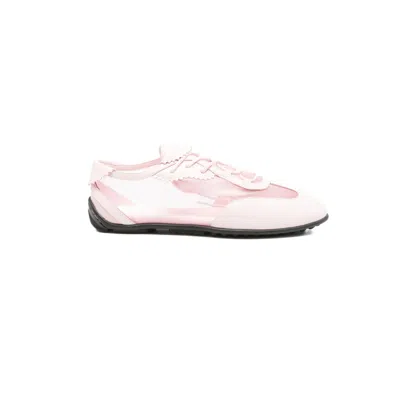 Stine Goya Lace-up Mesh Sneakers In Pink