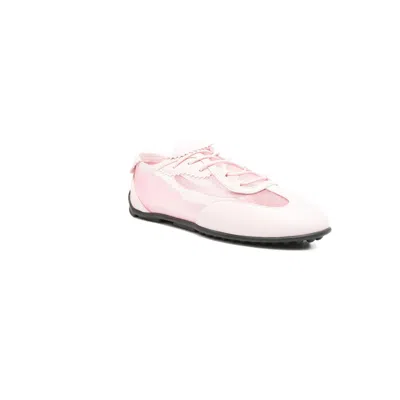 Stine Goya Lace-up Mesh Sneakers In Pink