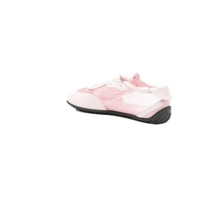 Stine Goya Lace-up Mesh Sneakers In Pink