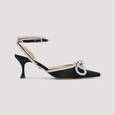 Mach&mach Mach & Mach Satin Pumps With Crystals