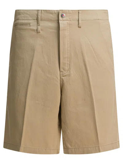 Human Made Beige Cotton Shorts In Brown
