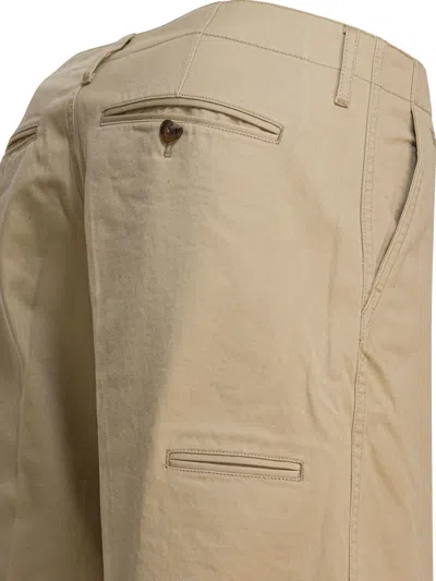 Human Made Beige Cotton Shorts In Brown