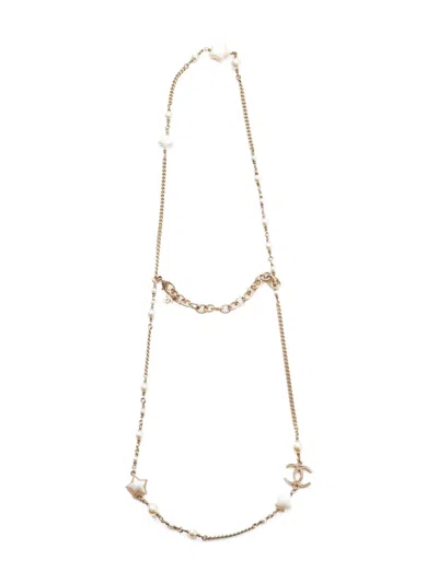 Pre-owned Chanel 2017 Cc Mark Star Necklace