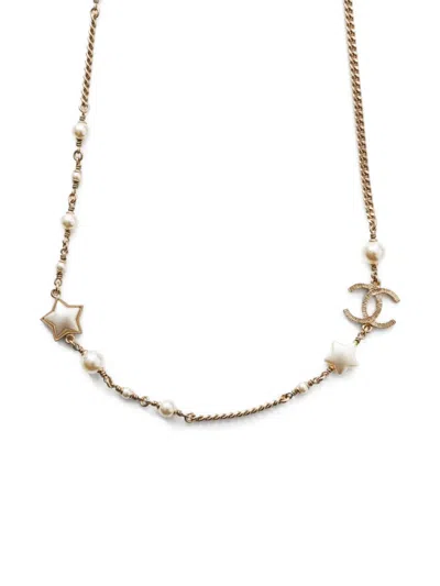 Pre-owned Chanel 2017 Cc Mark Star Necklace