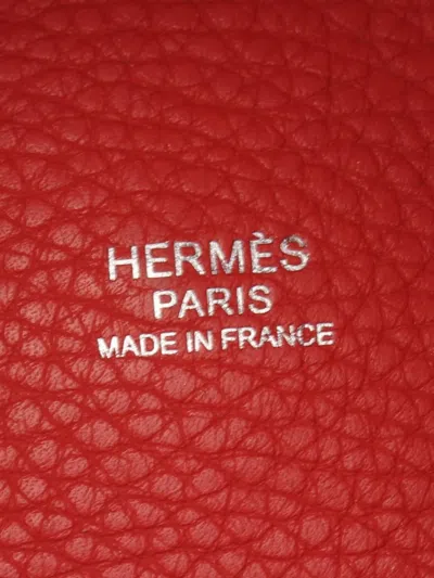 Pre-owned Hermes 2015 Picotin Lock Gm Tote Bag In Red