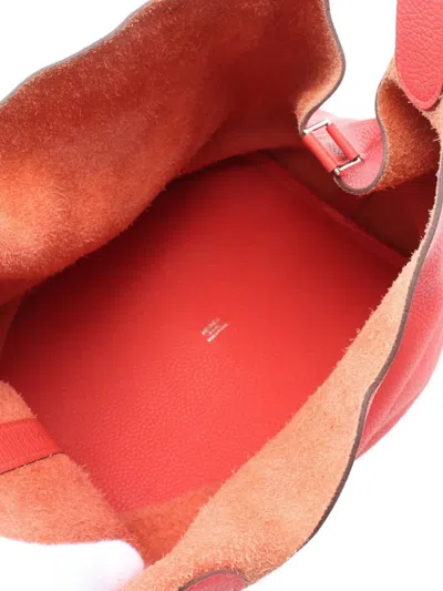 Pre-owned Hermes 2015 Picotin Lock Gm Tote Bag In Red