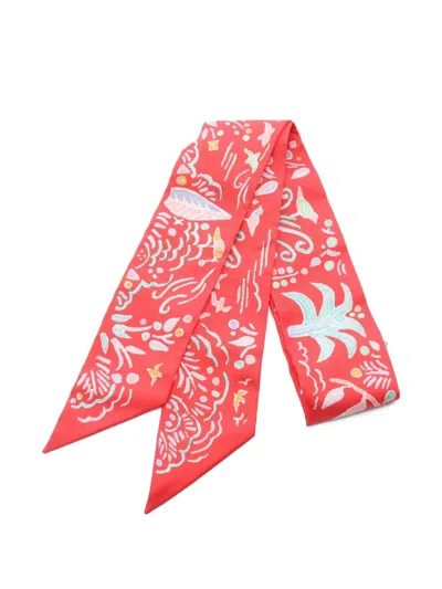 Pre-owned Hermes 2021 Isola Di Primavera Silk Scarf