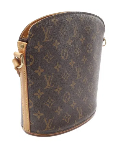 Pre-owned Louis Vuitton 2003 Druot Monogram Shoulder Bag In Brown