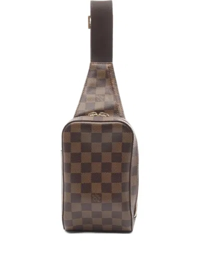 Pre-owned Louis Vuitton 2005 Geronimos Cross Body Bag In Brown
