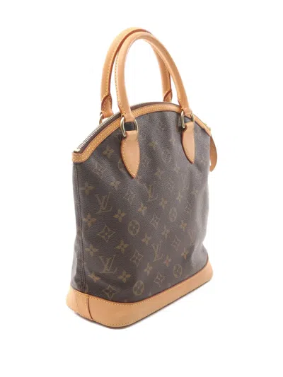 Pre-owned Louis Vuitton 2006 Lockit Monogram Handbag In Brown