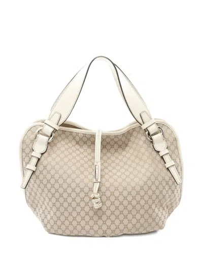 Pre-owned Celine 2010s Bitter Sweet Macadam Handbag In Neutral