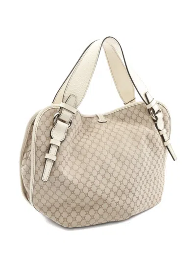 Pre-owned Celine 2010s Bitter Sweet Macadam Handbag In Neutral