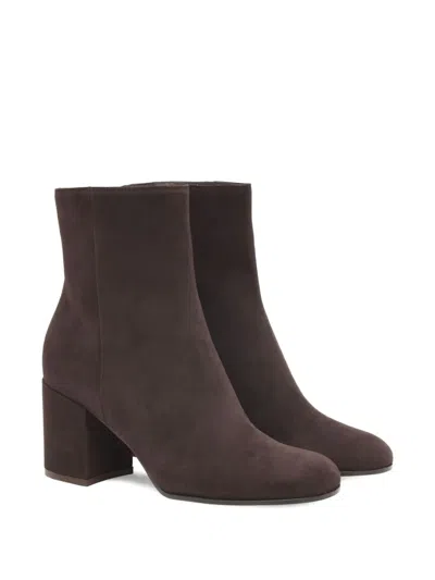 Gianvito Rossi Block-heel Suede Boots