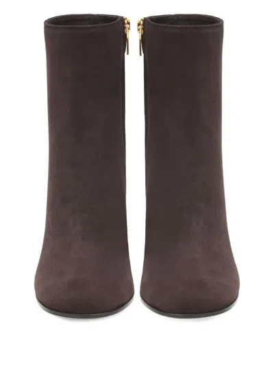 Gianvito Rossi Block-heel Suede Boots