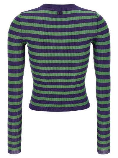 Dolce & Gabbana Striped Viscose Sweater Sweaters And Cardigans Multicolor