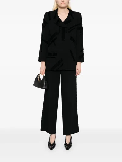 Pre-owned Chanel 1998 Wool Suit In Black