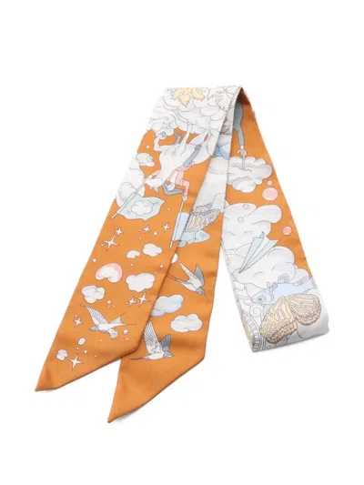 Pre-owned Hermes 2021 Sur Mon Nuage Silk Scarf