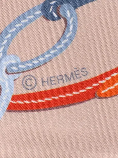 Pre-owned Hermes 2021 Brides De Gala Applique Pique Silk Scarf