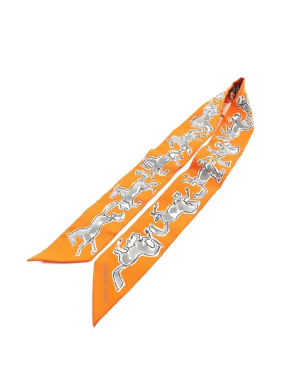 Pre-owned Hermes 2021 Chevaux En Liberte Silk Scarf