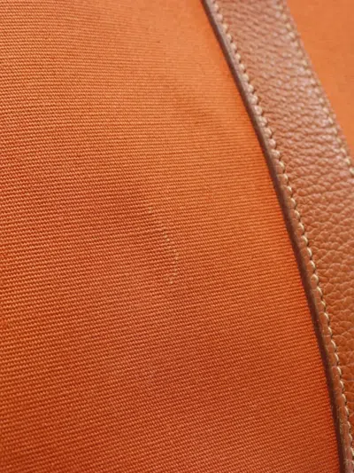 Pre-owned Hermes 2005 Garden Party Handbag In Orange