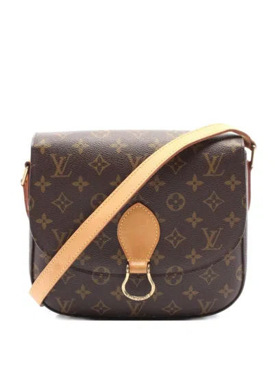 Pre-owned Louis Vuitton 2004 Sun Crew Gm Monogram Shoulder Bag In Brown