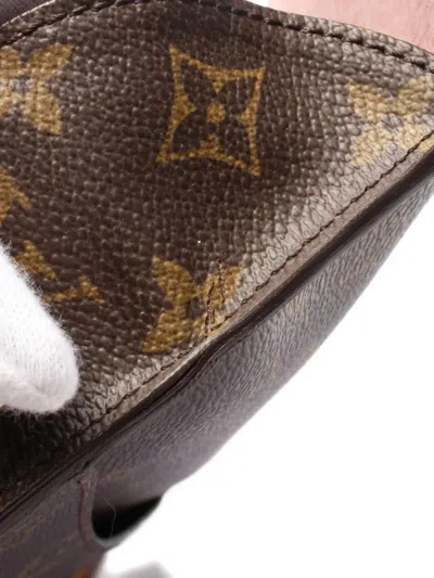 Pre-owned Louis Vuitton 2004 Sun Crew Gm Monogram Shoulder Bag In Brown